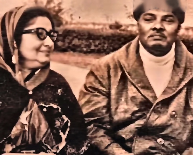 Syed Shamsur Rahman and his wife — early photograph